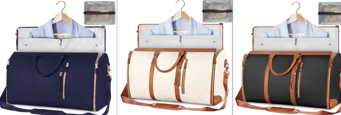 Large Capacity Foldable Travel Duffle Bag — Women’s Waterproof Handbag & Suit Tote
