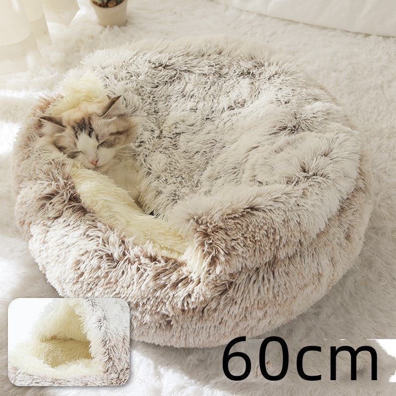 2-in-1 Plush SuperSoft Pet Bed for Dogs & Cats - GFMR TradeWorks