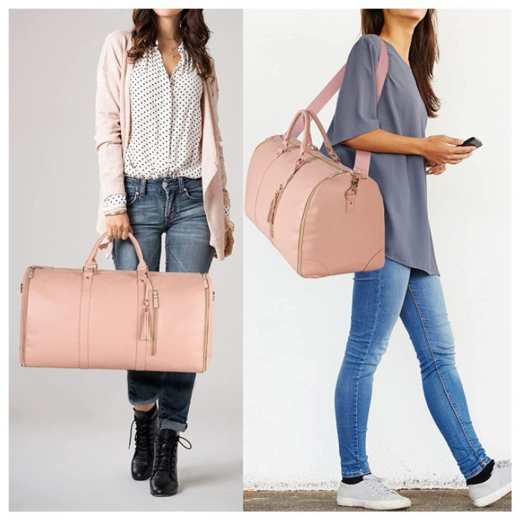 Large Capacity Foldable Travel Duffle Bag — Women’s Waterproof Handbag & Suit Tote