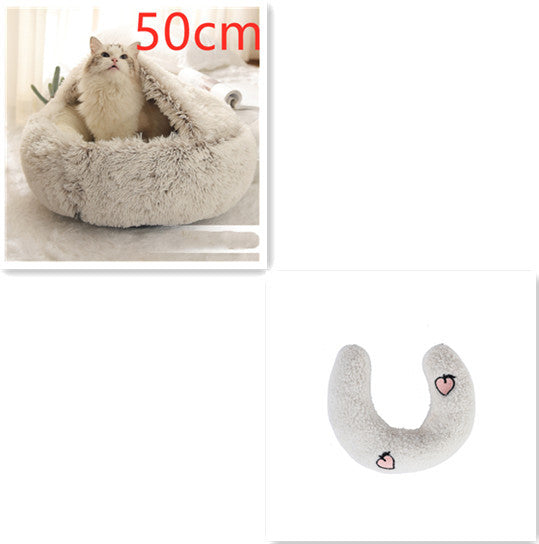 2-in-1 Plush SuperSoft Pet Bed for Dogs & Cats - GFMR TradeWorks