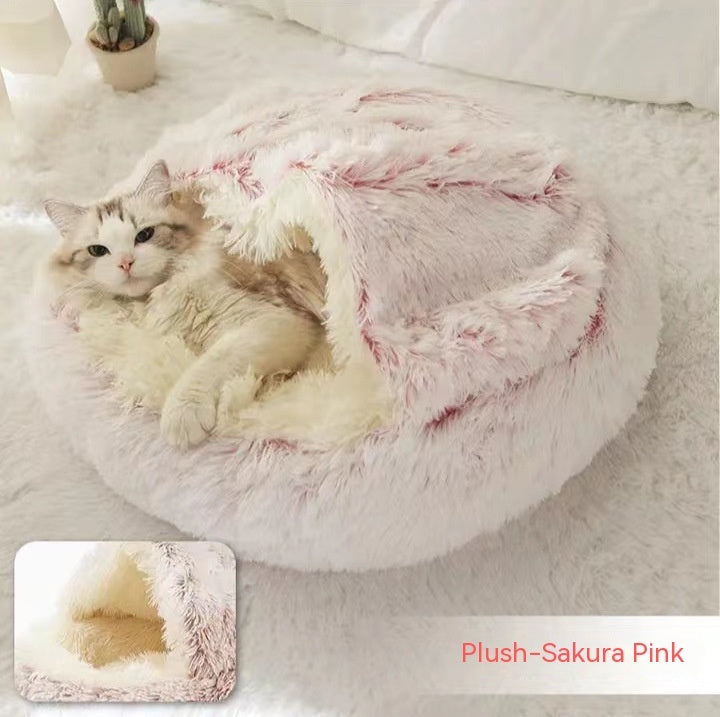 2-in-1 Plush SuperSoft Pet Bed for Dogs & Cats - GFMR TradeWorks