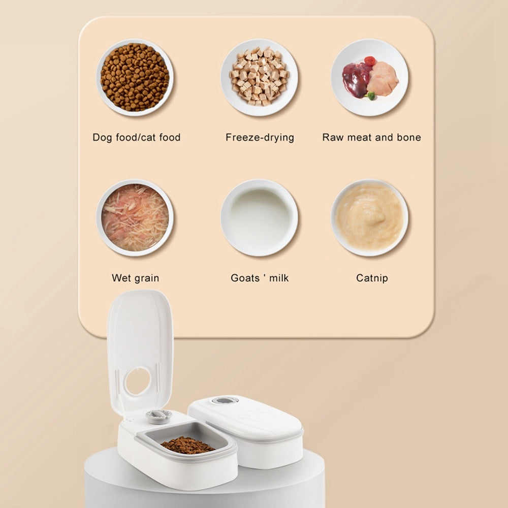 Smart Automatic Pet Feeder with Timer & Stainless Steel Bowl — Perfect for Cats & Dogs