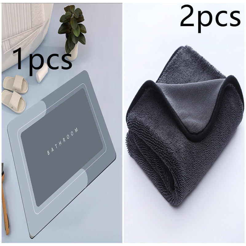 Quick-Dry Bathroom Mat for Instant Comfort and Clean Floors