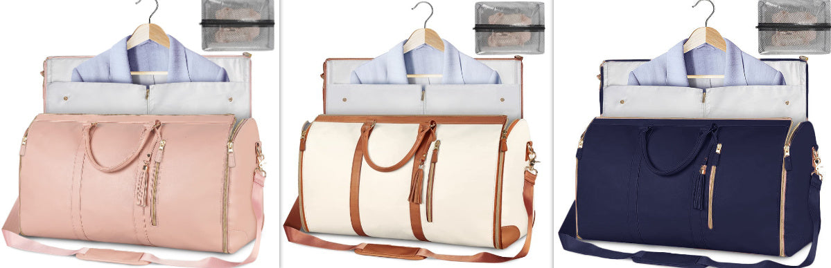 Large Capacity Foldable Travel Duffle Bag — Women’s Waterproof Handbag & Suit Tote