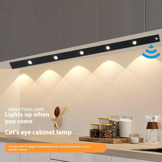 LED Motion Sensor Cabinet Light – Rechargeable, Wireless, Warm & White Light Modes