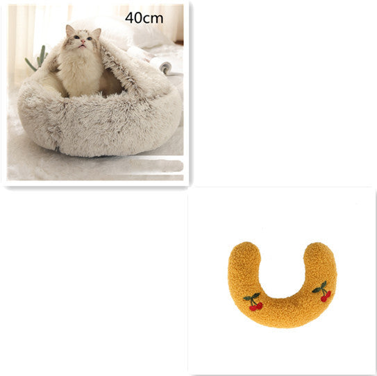 2-in-1 Plush SuperSoft Pet Bed for Dogs & Cats - GFMR TradeWorks