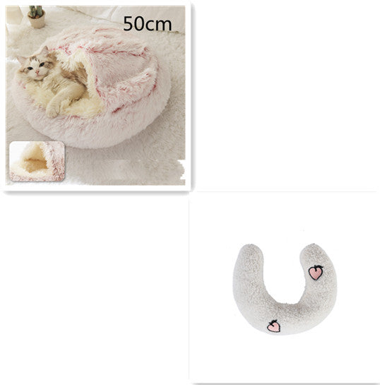 2-in-1 Plush SuperSoft Pet Bed for Dogs & Cats - GFMR TradeWorks