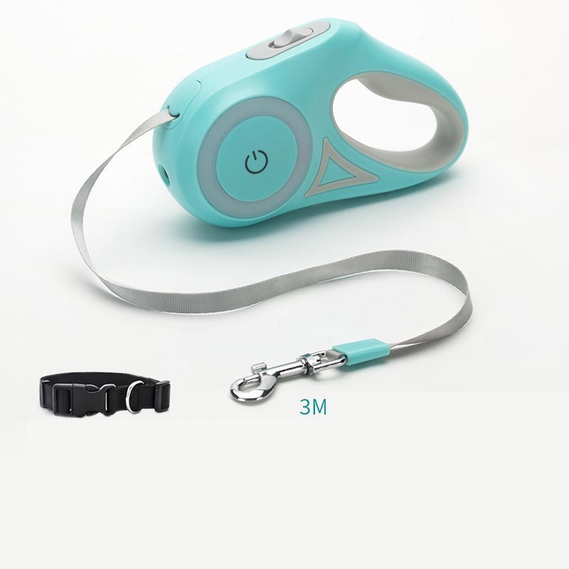 All-in-One Dog Leash & Collar Set – Retractable, LED-Equipped, Tangle-Free - GFMR TradeWorks