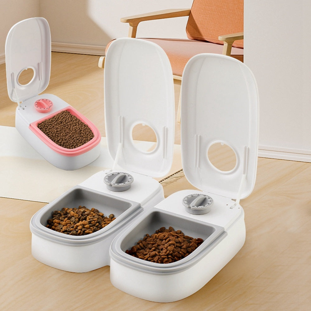 Smart Automatic Pet Feeder with Timer & Stainless Steel Bowl — Perfect for Cats & Dogs