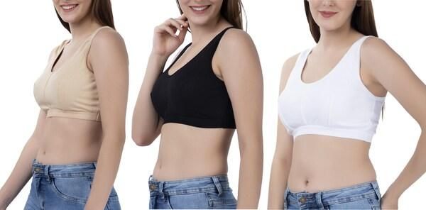 Women’s Ultra Comfort Air Bra | Seamless Cotton Support for Everyday Comfort, Work & Lounge Wear (Pack of 3)