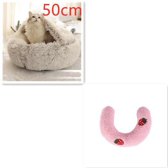 2-in-1 Plush SuperSoft Pet Bed for Dogs & Cats - GFMR TradeWorks