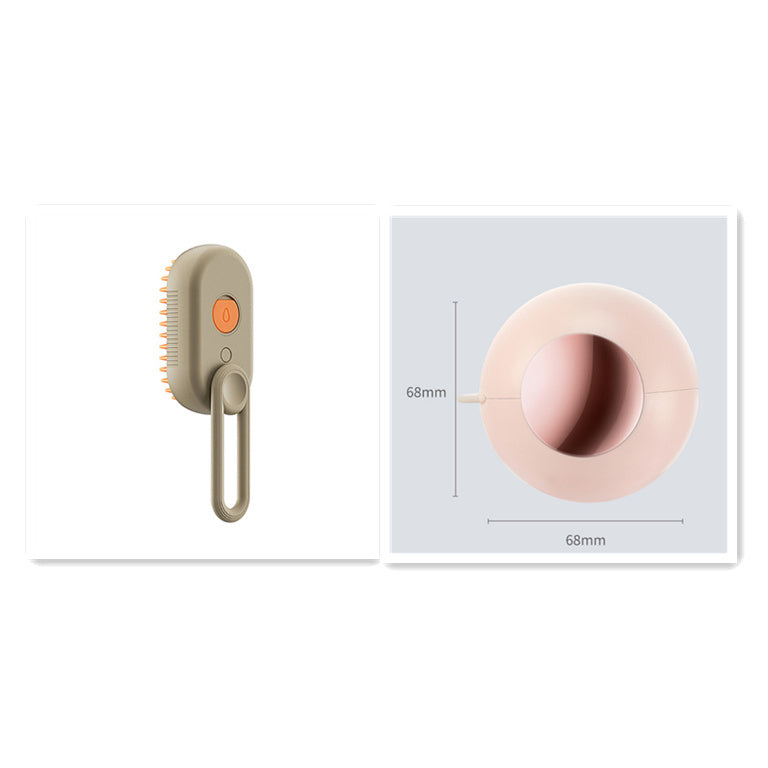 3-in-1 Electric Steam Pet Brush — Hair Removal, Grooming, and Massage for Cats & Dogs - GFMR TradeWorks