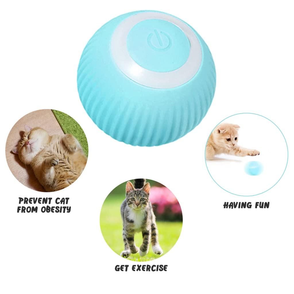 Interactive Rotating Cat Toy Ball – Rechargeable, Silent & Durable LED Claw-Control Toy for Engaging Play