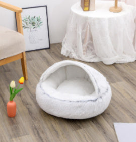 2-in-1 Plush SuperSoft Pet Bed for Dogs & Cats - GFMR TradeWorks