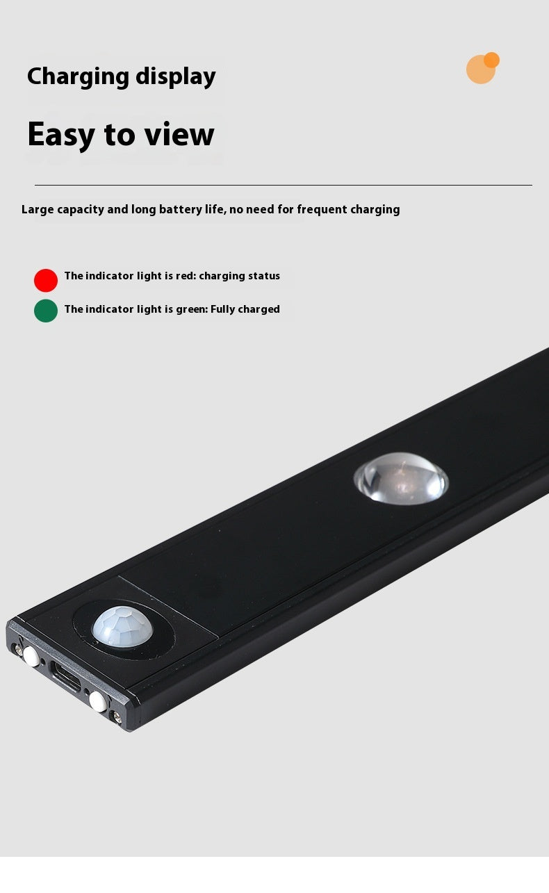 LED Motion Sensor Cabinet Light – Rechargeable, Wireless, Warm & White Light Modes