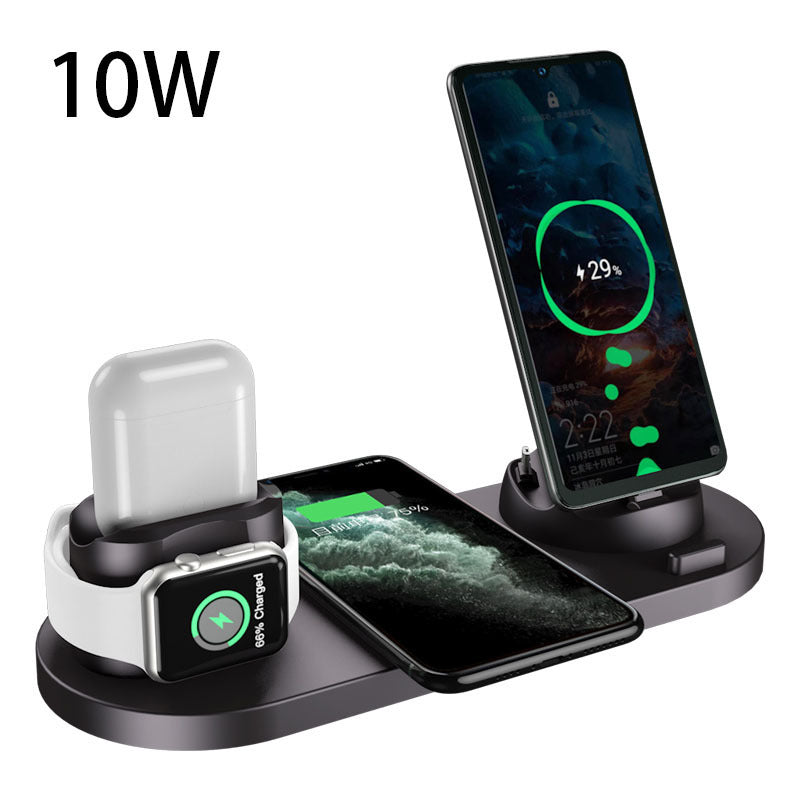 6-in-1 Fast Wireless Charging Dock – Power iPhone, Watch & More in One Sleek Pad - GFMR TradeWorks