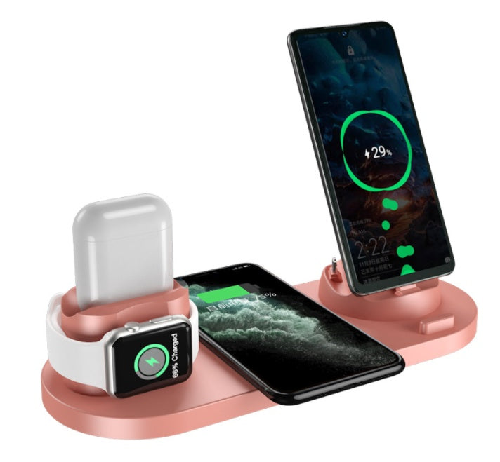 6-in-1 Fast Wireless Charging Dock – Power iPhone, Watch & More in One Sleek Pad - GFMR TradeWorks