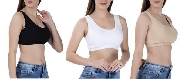 Women’s Ultra Comfort Air Bra | Seamless Cotton Support for Everyday Comfort, Work & Lounge Wear (Pack of 3)