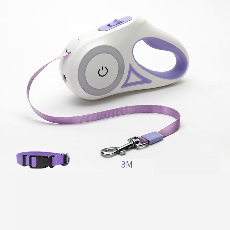 All-in-One Dog Leash & Collar Set – Retractable, LED-Equipped, Tangle-Free - GFMR TradeWorks