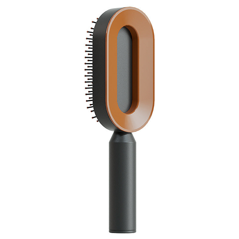 Self-Cleaning Hair Brush for Women — One-Key Hair Removal & Scalp Massage - GFMR TradeWorks