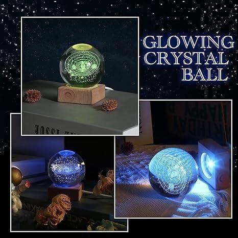 StellarGlow 3D Crystal Galaxy Night Lamp – Colourful Gradient Glow, Perfect Home & Gift Décor