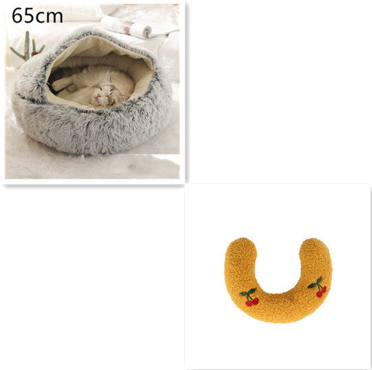2-in-1 Plush SuperSoft Pet Bed for Dogs & Cats - GFMR TradeWorks