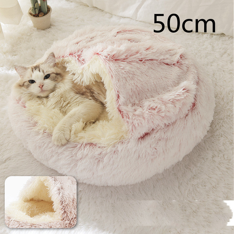 2-in-1 Plush SuperSoft Pet Bed for Dogs & Cats - GFMR TradeWorks
