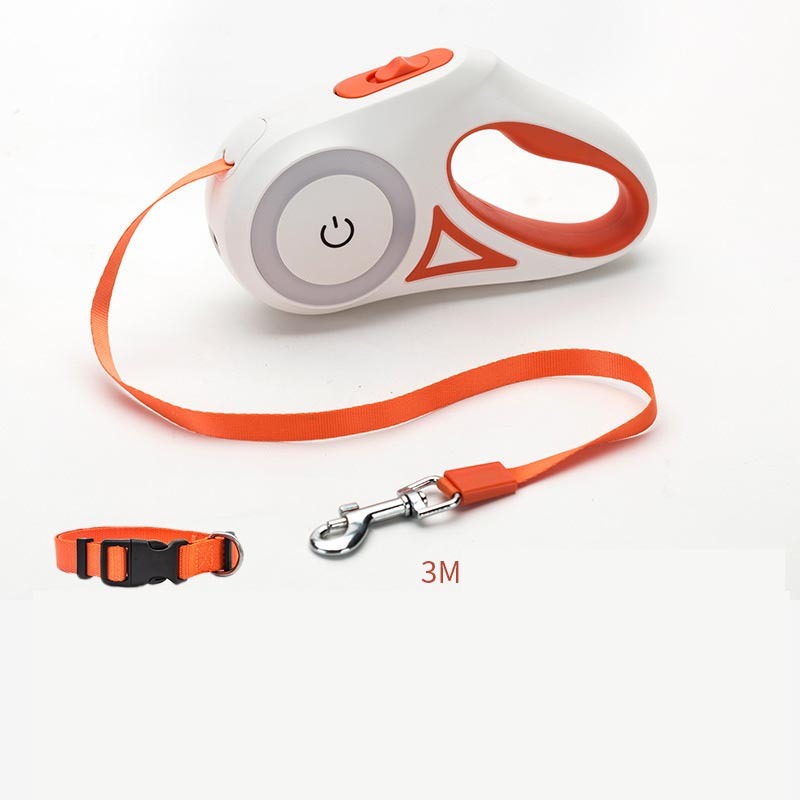 All-in-One Dog Leash & Collar Set – Retractable, LED-Equipped, Tangle-Free - GFMR TradeWorks