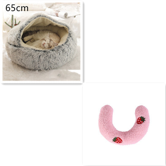 2-in-1 Plush SuperSoft Pet Bed for Dogs & Cats - GFMR TradeWorks