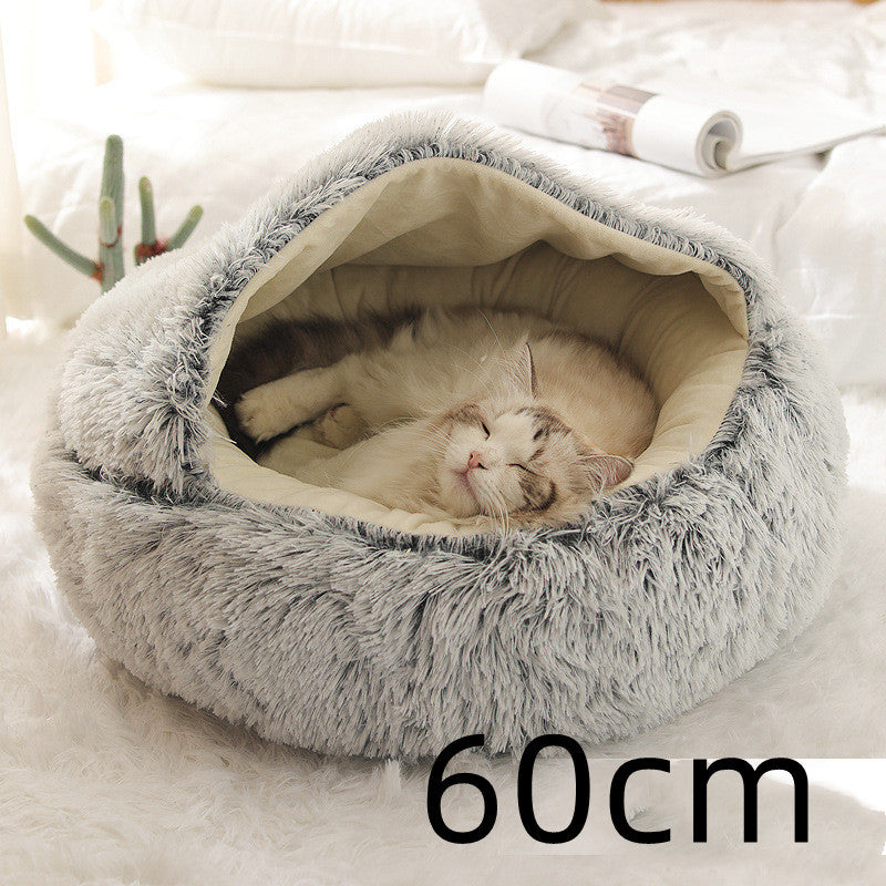 2-in-1 Plush SuperSoft Pet Bed for Dogs & Cats - GFMR TradeWorks
