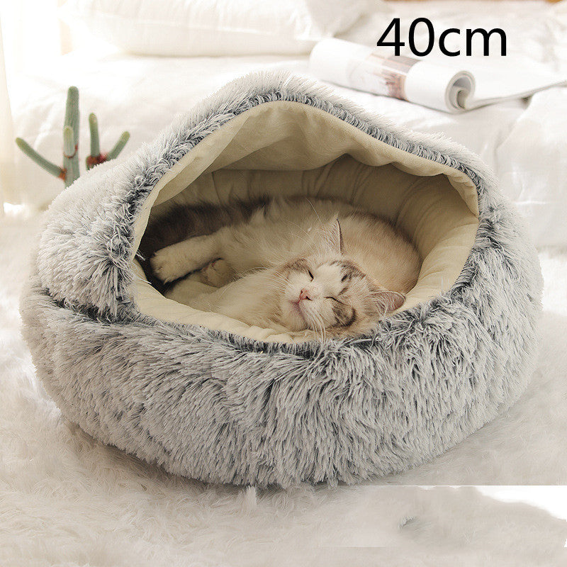 2-in-1 Plush SuperSoft Pet Bed for Dogs & Cats - GFMR TradeWorks