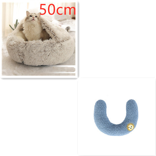 2-in-1 Plush SuperSoft Pet Bed for Dogs & Cats - GFMR TradeWorks