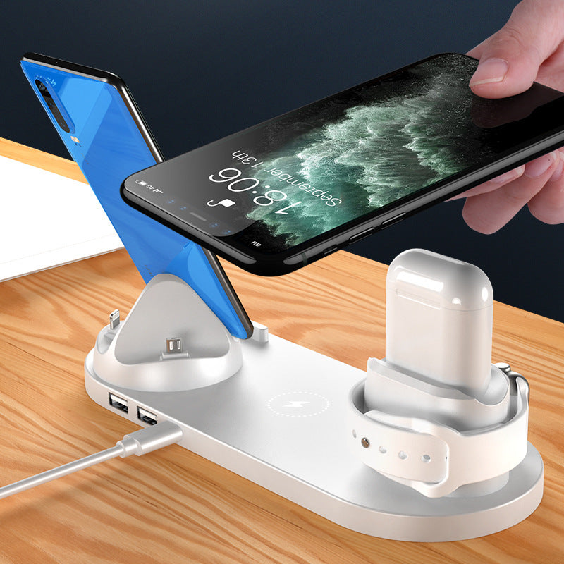 6-in-1 Fast Wireless Charging Dock – Power iPhone, Watch & More in One Sleek Pad - GFMR TradeWorks