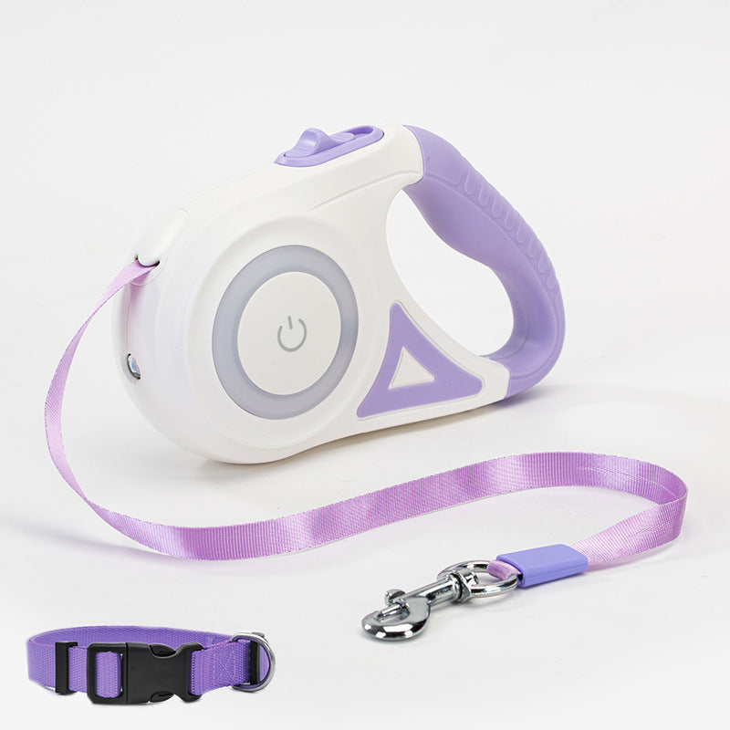 All-in-One Dog Leash & Collar Set – Retractable, LED-Equipped, Tangle-Free - GFMR TradeWorks