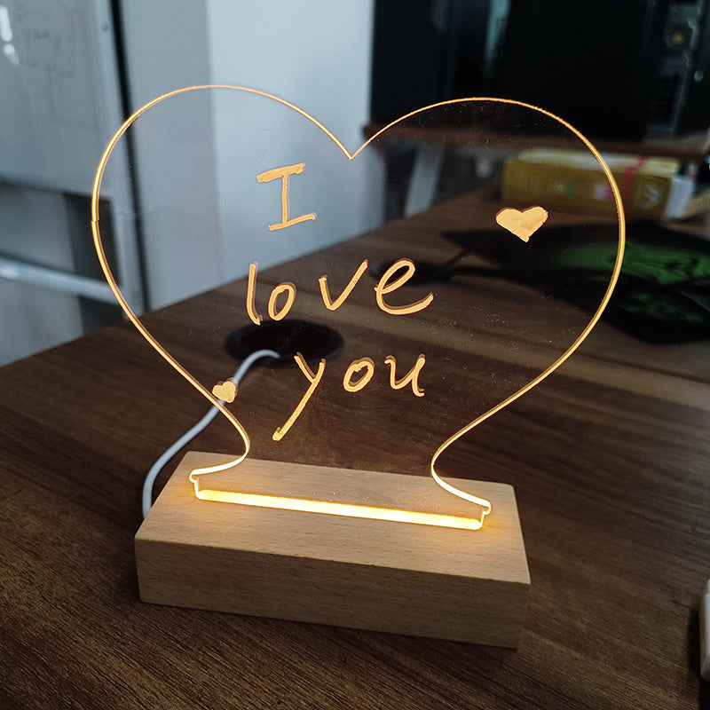 Creative LED Message Lamp with Pen – Perfect Gift & Home Decoration Night Light