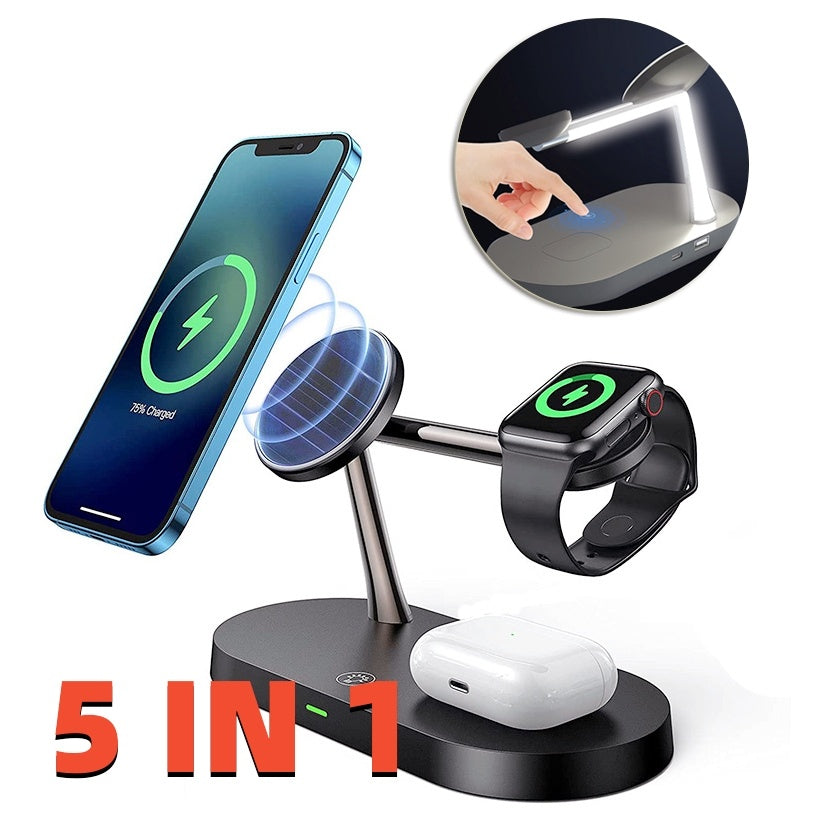 Charge Smarter, Live Easier — 5 in 1 Magnetic Wireless Charging Station - GFMR TradeWorks
