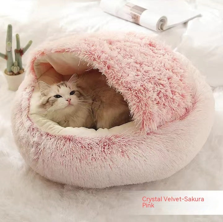 2-in-1 Plush SuperSoft Pet Bed for Dogs & Cats - GFMR TradeWorks