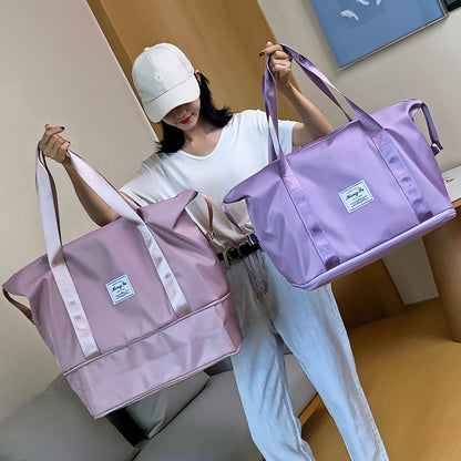 Waterproof Foldable Travel Bag — Large Capacity Gym & Weekender Tote for Women - GFMR TradeWorks