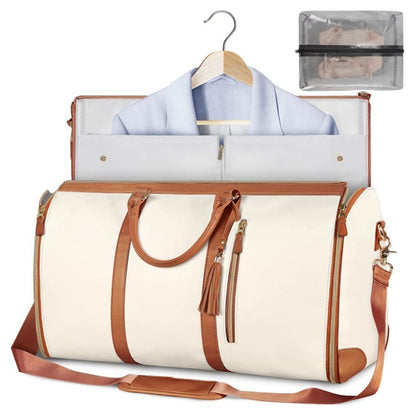 Large Capacity Foldable Travel Duffle Bag — Women’s Waterproof Handbag & Suit Tote - GFMR TradeWorks