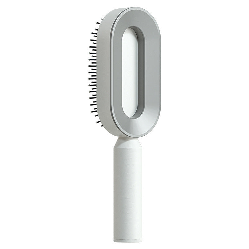 Self-Cleaning Hair Brush for Women — One-Key Hair Removal & Scalp Massage - GFMR TradeWorks
