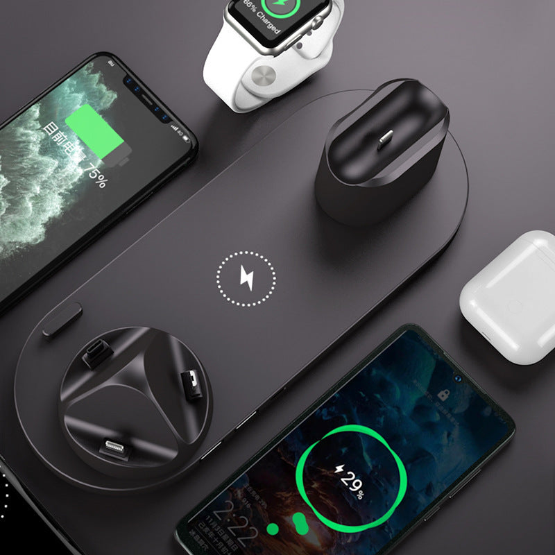 6-in-1 Fast Wireless Charging Dock – Power iPhone, Watch & More in One Sleek Pad - GFMR TradeWorks