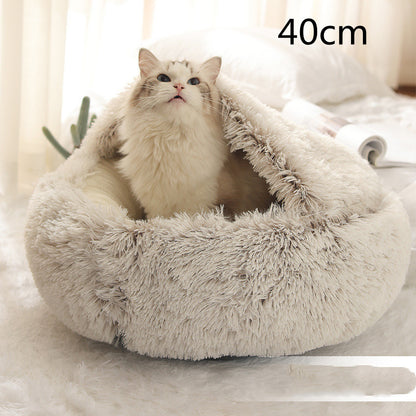 2-in-1 Plush SuperSoft Pet Bed for Dogs & Cats - GFMR TradeWorks