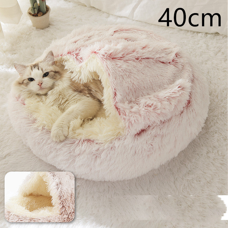 2-in-1 Plush SuperSoft Pet Bed for Dogs & Cats - GFMR TradeWorks