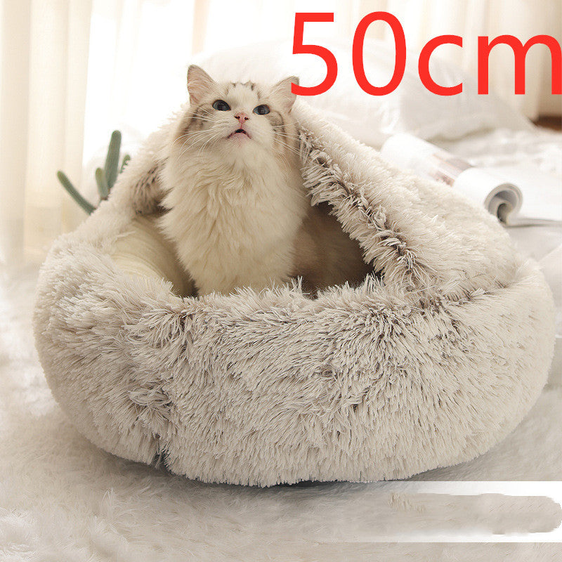 2-in-1 Plush SuperSoft Pet Bed for Dogs & Cats - GFMR TradeWorks