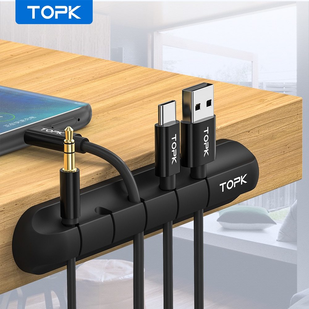 Multi-Cable Silicone Organizer – Tidy Up Your Desk & Secure Your Cables in Style - GFMR TradeWorks