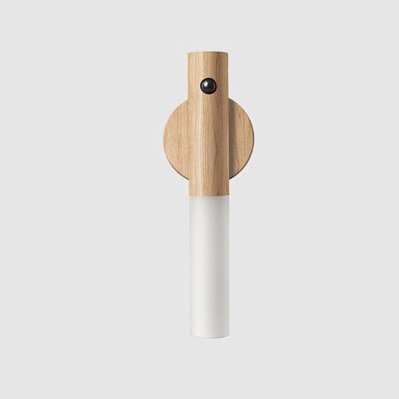 Magnetic Wooden Motion Sensor Night Light – Elegant USB Wall Lamp for Cabinets, Corridors, and More - GFMR TradeWorks
