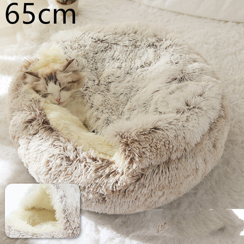 2-in-1 Plush SuperSoft Pet Bed for Dogs & Cats - GFMR TradeWorks