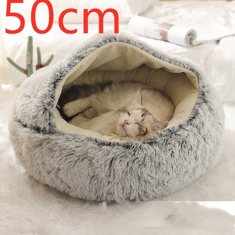 2-in-1 Plush SuperSoft Pet Bed for Dogs & Cats - GFMR TradeWorks