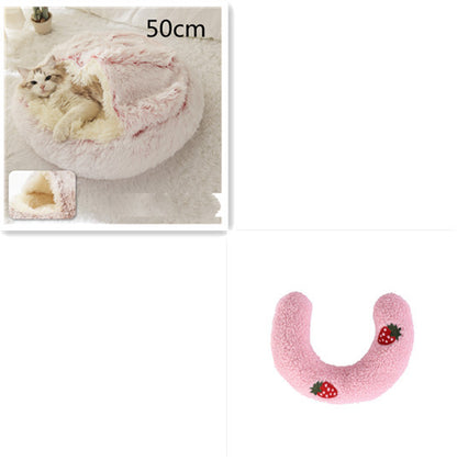2-in-1 Plush SuperSoft Pet Bed for Dogs & Cats - GFMR TradeWorks