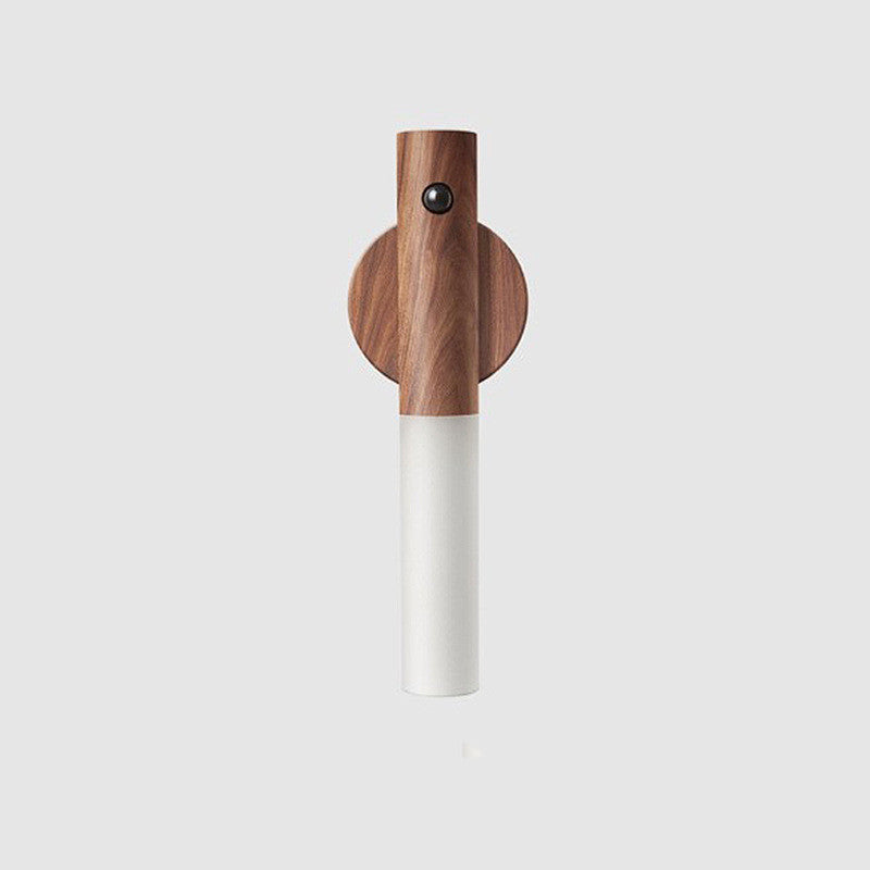 Magnetic Wooden Motion Sensor Night Light – Elegant USB Wall Lamp for Cabinets, Corridors, and More - GFMR TradeWorks